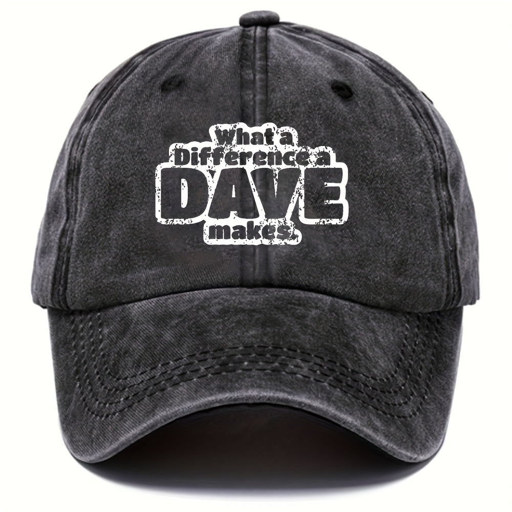 Unisex Distressed Letter Baseball Cap