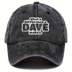 Unisex Distressed Letter Baseball Cap