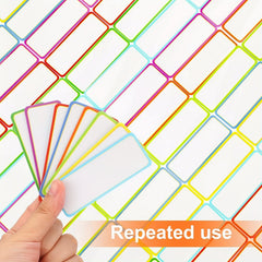 60pcs Magnetic Dry Erase Labels Blank Reusable Strips for Office and Classroom
