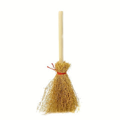 5pcs Mini Red Rope Witch Broomstick Halloween Decoration And Toy Accessories