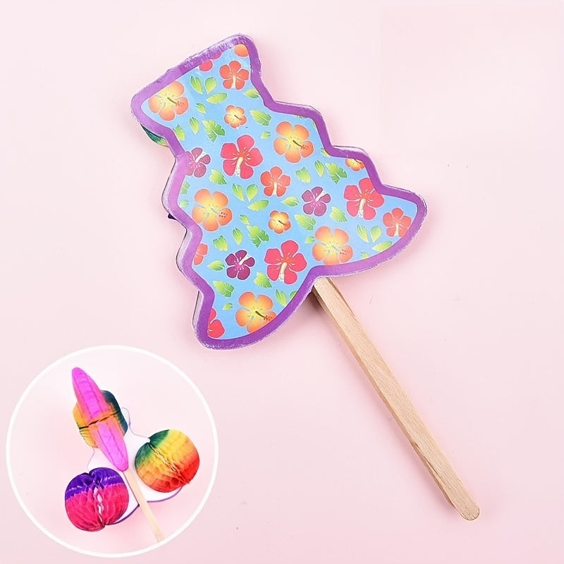 DIY Puzzle Toy Paper Flip Flower Variety God Flower Play Paper Change Flower Toy