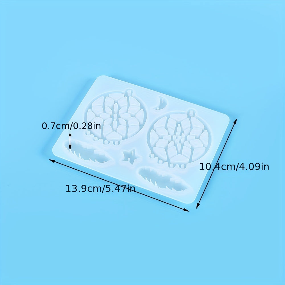 Dream Catcher Silicone Mold Resin Casting DIY Decoration Key Chain Earrings Neck
