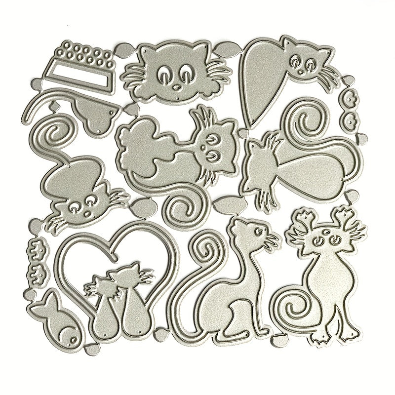 Cat Animal Metal Cutting Dies for Card Decoration DIY Scrap