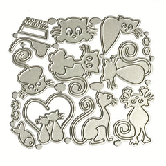 Cat Animal Metal Cutting Dies for Card Decoration DIY Scrap