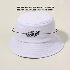 HONEY Fisherman Hat Bucket Hats Lightweight Casual Basin Hats