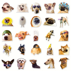 50 Sheets Net Red Dog Graffiti Sticker Waterproof Cartoon Decoration