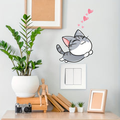 Luminous Cat Switch Sticker PVC Decoration Sticker