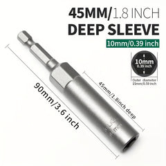45mm Deep Socket Hexagonal Wind Batch Socket Wrench