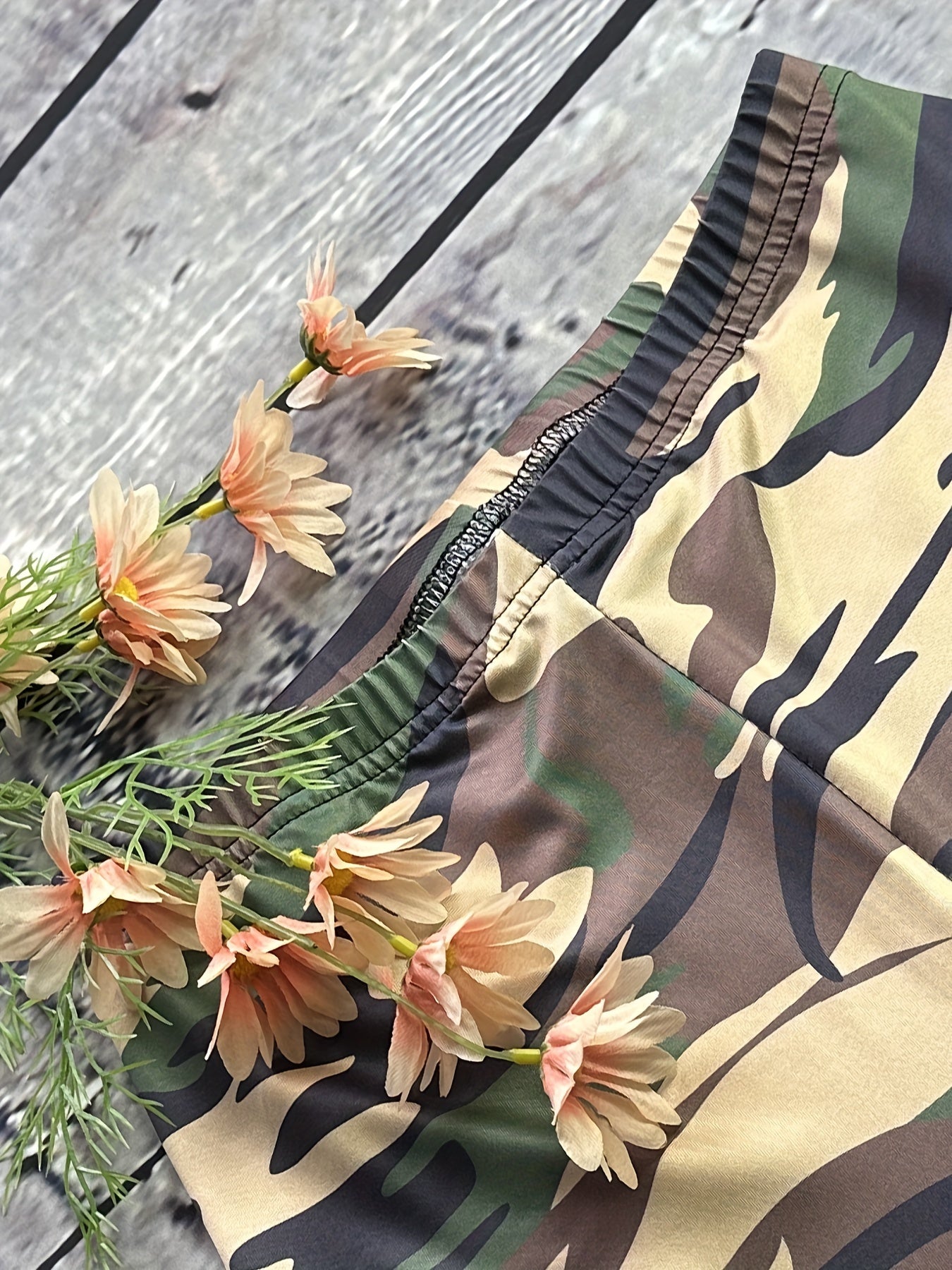 Camouflage Print Yoga Pants Running Leggings Women's Activewear