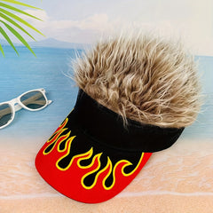 Kid's Sunshade Flame Baseball Cap Hand Wash