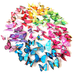 12pcs 3D Butterfly Magnet Craft Decorations