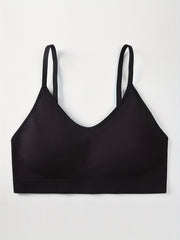 Seamless Round Neck High Stretch Fitness Bra