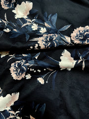 Floral Blazer Women's Shawl Collar Blouse