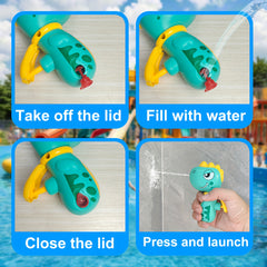 2pcs Cape Knight Water Gun Set with Dinosaurs and Dogs