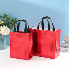 2pcs Medium to Large Reusable Gift Bags with Smooth Surface