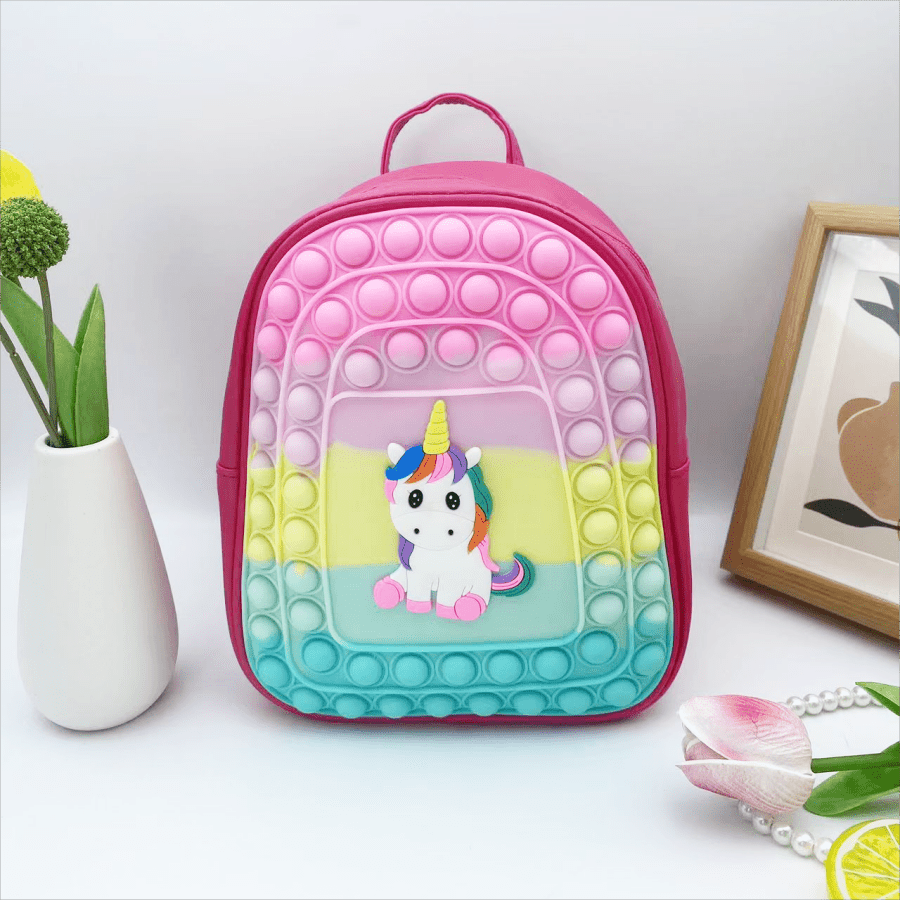 Kids Lightweight Unicorn Silicone Backpack - School Gift