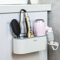 Hair Dryer Holder Bathroom Organizer Inside Cabinet Door Hot Tool Holder