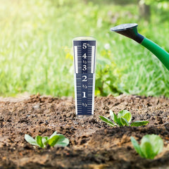 Outdoor Rain Gauge with Magnifying Scale and Easy-to-Read Numbers