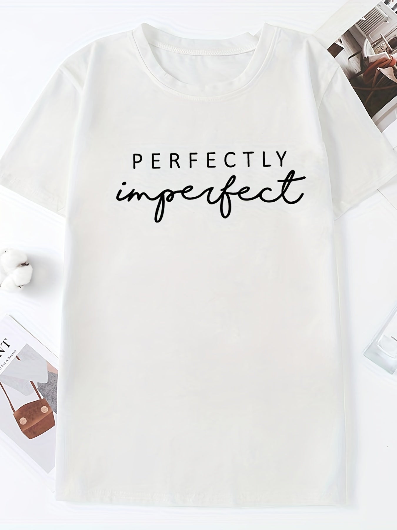Letter Printed Crew Neck Casual Sports T-shirts