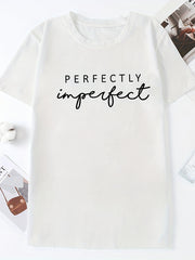 Letter Printed Crew Neck Casual Sports T-shirts