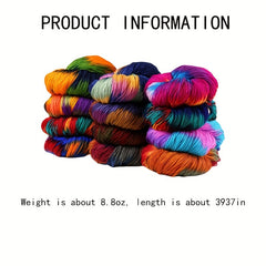 1pc Dyed Pure Acrylic Wool Hand Knitted DIY Slipper Thread - 8oz