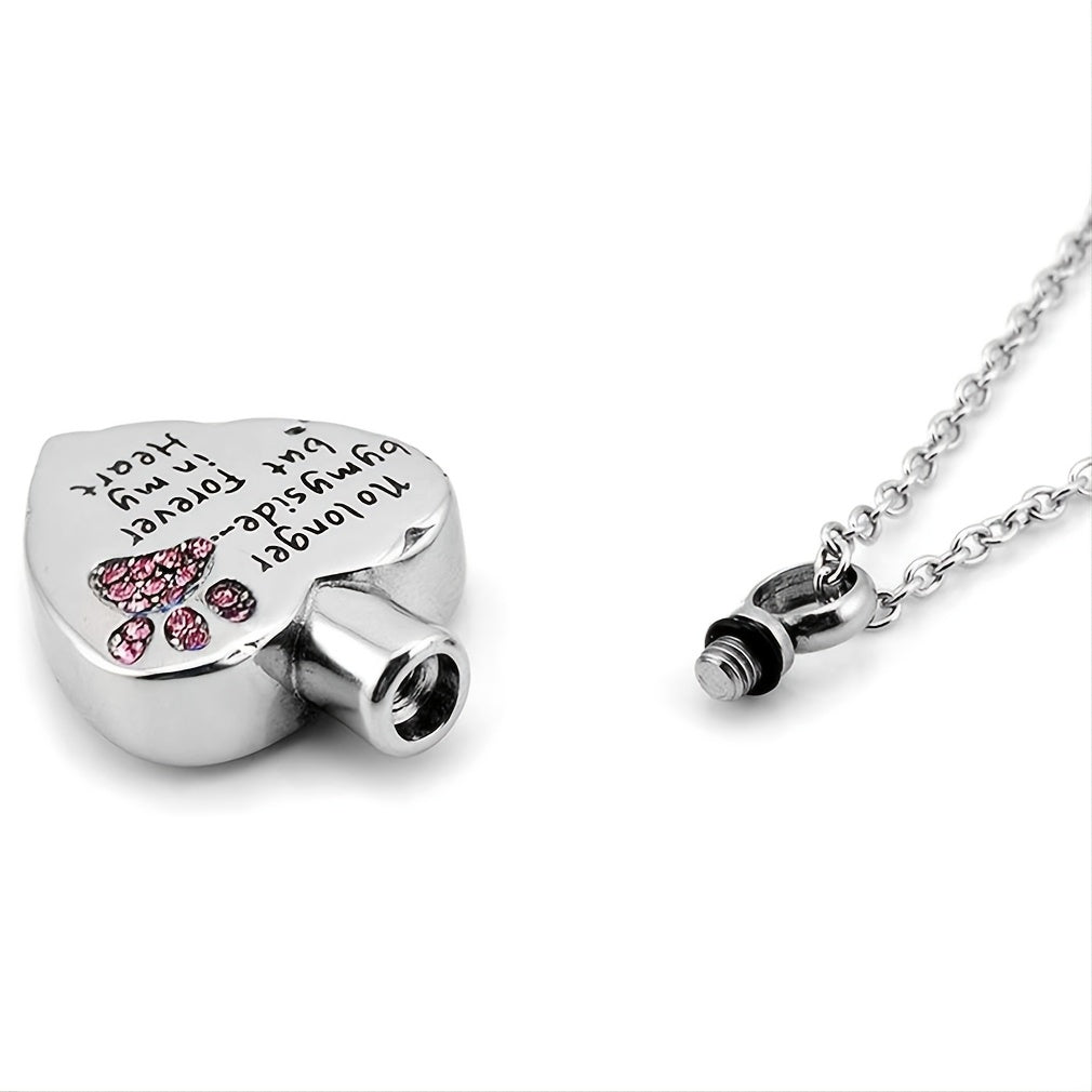 Stainless Steel Pet Memorial Necklace - Keep Your Pet's Ashes Close
