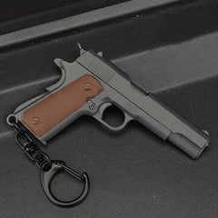 Pistol Shaped Keychain Portable Plastic Model Gift For Men Boyfriends