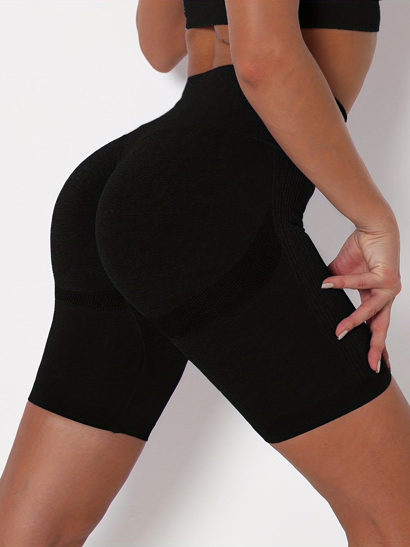 High Waist Seamless Yoga Shorts Slim Fit Butt Lifting Activewear