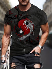 Men's Fish 3D Graphic Print T-shirt for Summer Outdoor