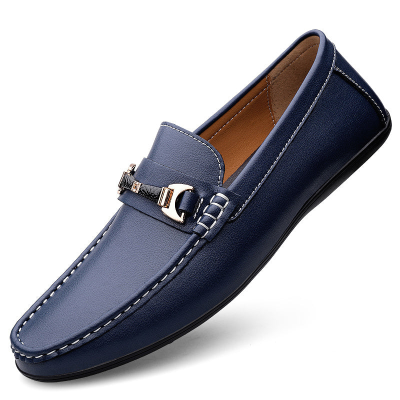 Men's Leather Loafer Shoes Casual Slip On Dress Shoes Flat Shoes Men's Footwear