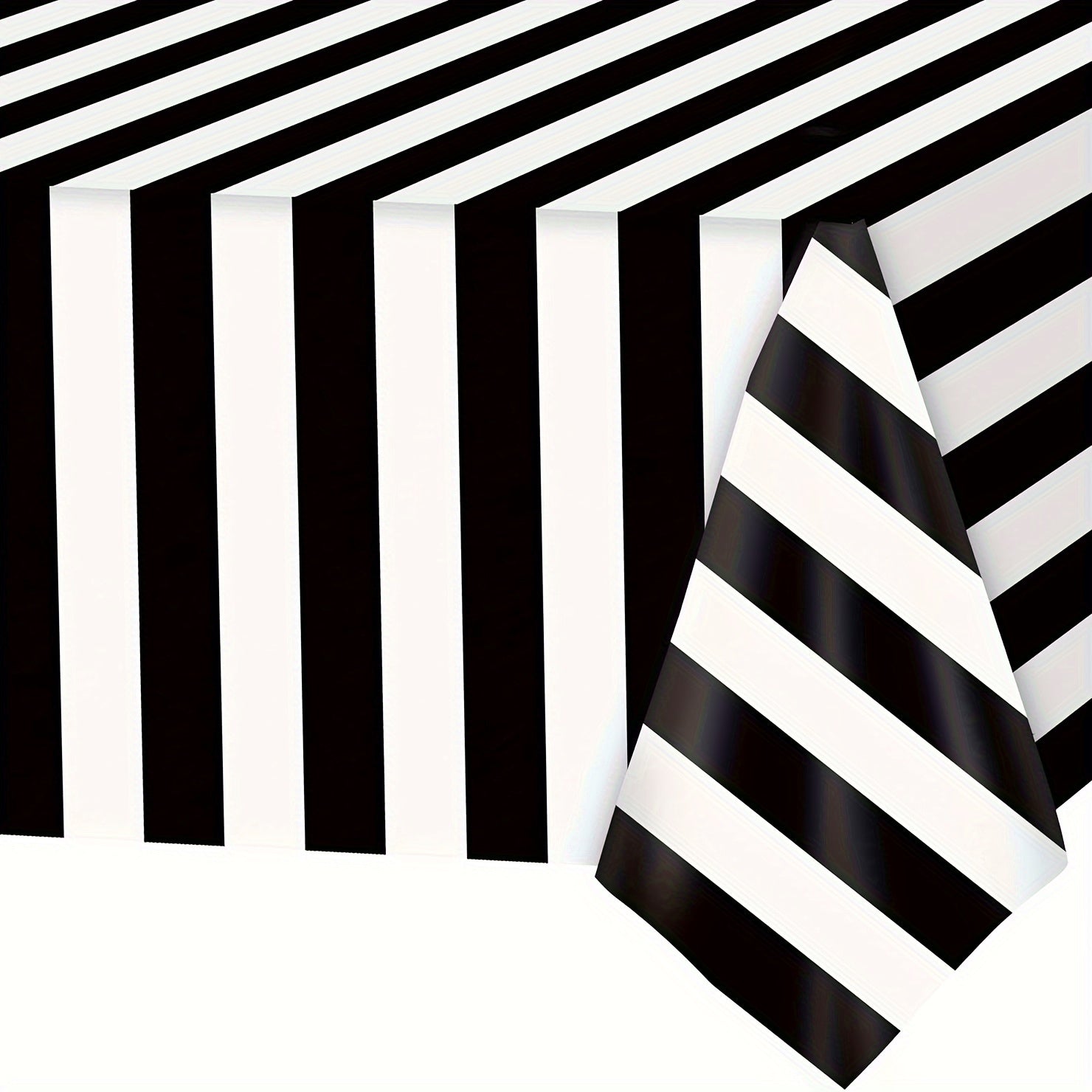 Red Striped Plastic Tablecloth Carnival Circus Holiday Party Decoration