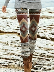 Southwestern Print Stretch Skinny Leggings
