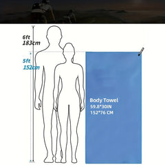 Quick Drying Microfiber Towel for Sports Gym Yoga Beach - Portable Water Absorbe
