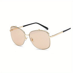 Unisex Oval Frame Personality Sunglasses UV Protection Windproof Sunglasses