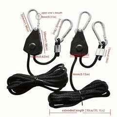 Adjustable Tent Ropes 4pcs 67 59KG Capacity