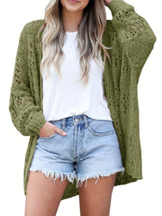Boho Crochet Knit Cardigan Summer Sweater Beach Wear