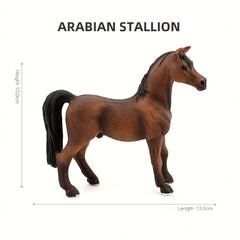 Animal Wildlife Model Set Horse Pony Chincoteague Pony Racing Jockey