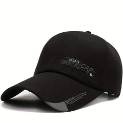Baseball Cap Print Long Brim Cap Classic Adjustable Plain Hat