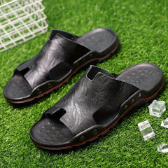 Men's Wear Resistant Quick Dry Slides - Indoor & Outdoor Summer