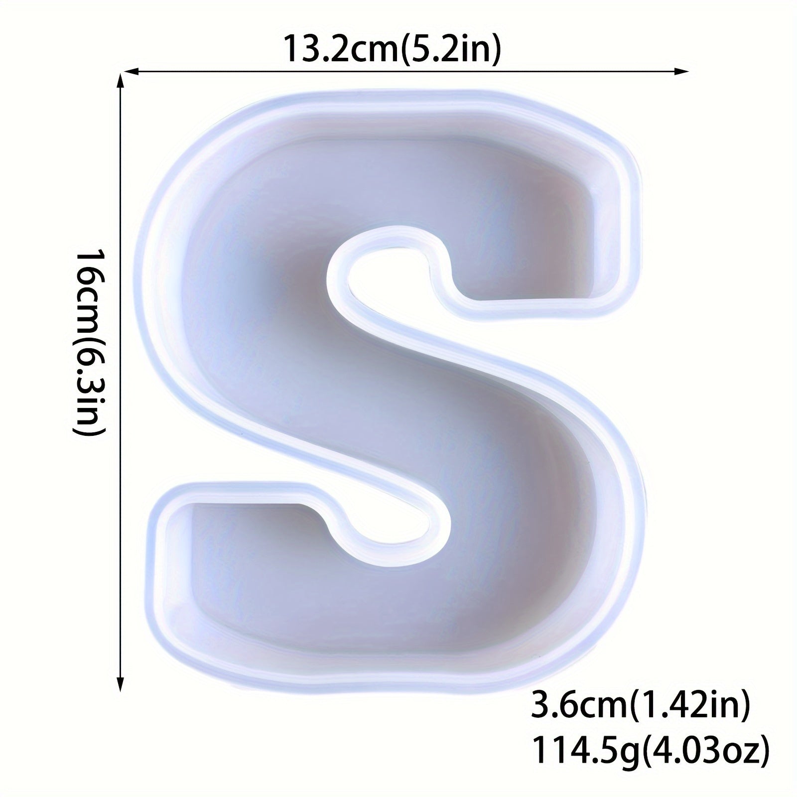 Resin Letter Pendant Molds - 3D Alphabet A-Z Symbols