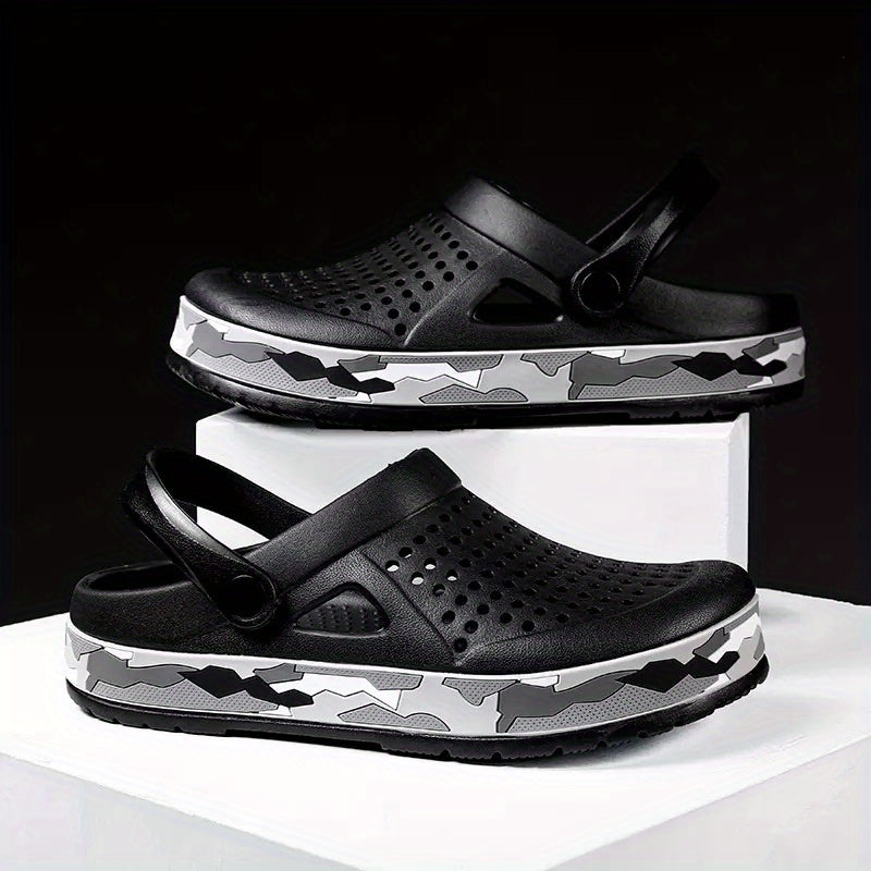 Men's Clogs Closed Toe Sandals Soft Sole Walking Shoes