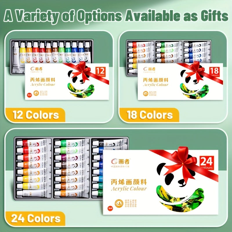 Acrylic Dye Set 12 18 24 5ml Water proofable Artistic Adult Artist