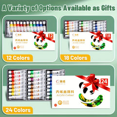 Acrylic Dye Set 12 18 24 5ml Water proofable Artistic Adult Artist