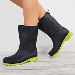 Women's Waterproof Rubber Rain Boots Comfortable Non-slip Shoes