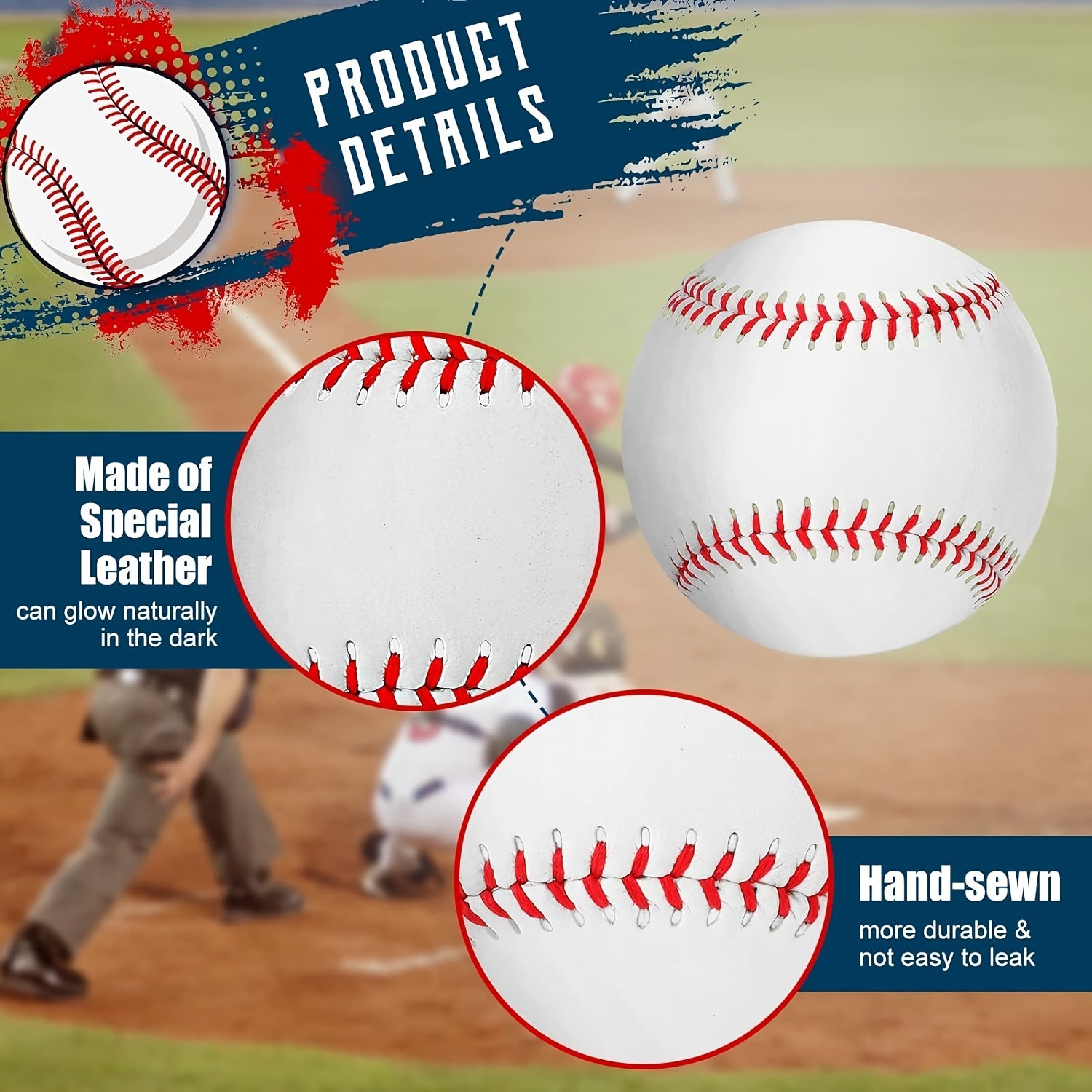 Luminous Baseball Glows In The Dark 9 inch Gift For Fans