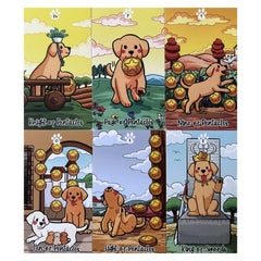 78pcs Cartoon Dog Tarot Card With Study Guide Standard Size Fortune Telling Game