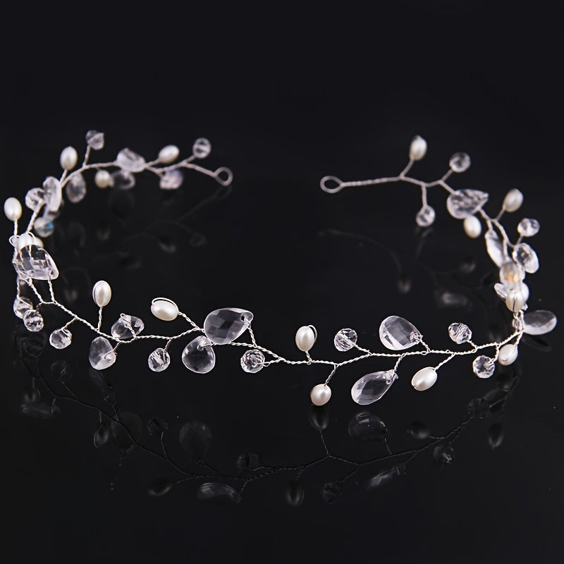 Crystal Bridal Headband Wedding Head Dress Head Piece Bridal Hair Accessory