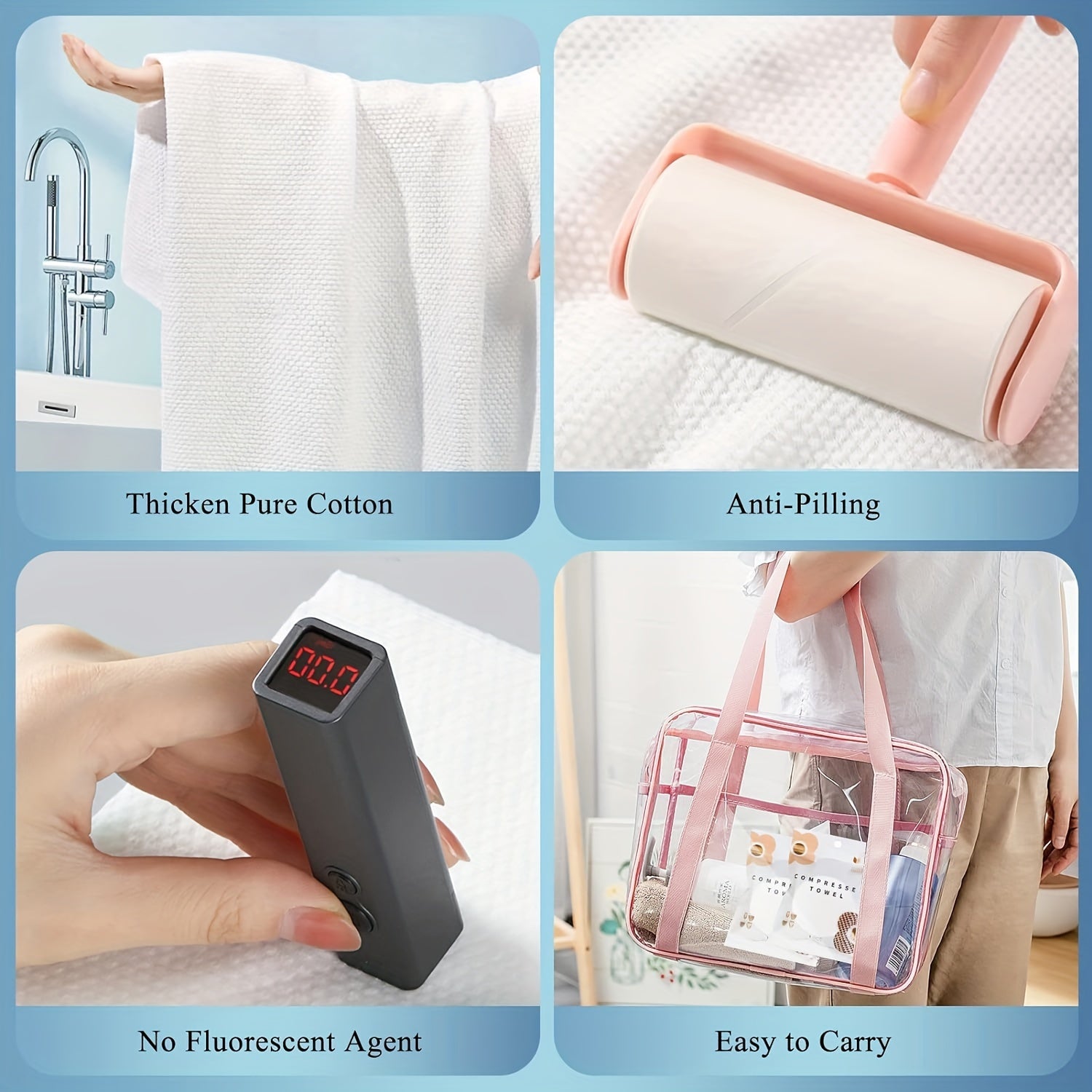 Compression Bath Towel for Outdoor Sports and Travel