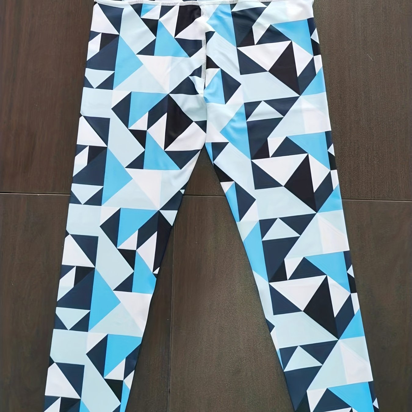 Geometric Printed Leggings Sports Fitness Yoga Running Trousers