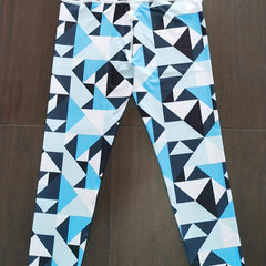 Geometric Printed Leggings Sports Fitness Yoga Running Trousers